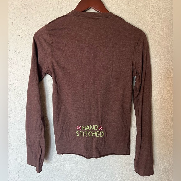 Johnny Was Joystick Brown Floral Embroidered Shirt - Picture 4 of 12